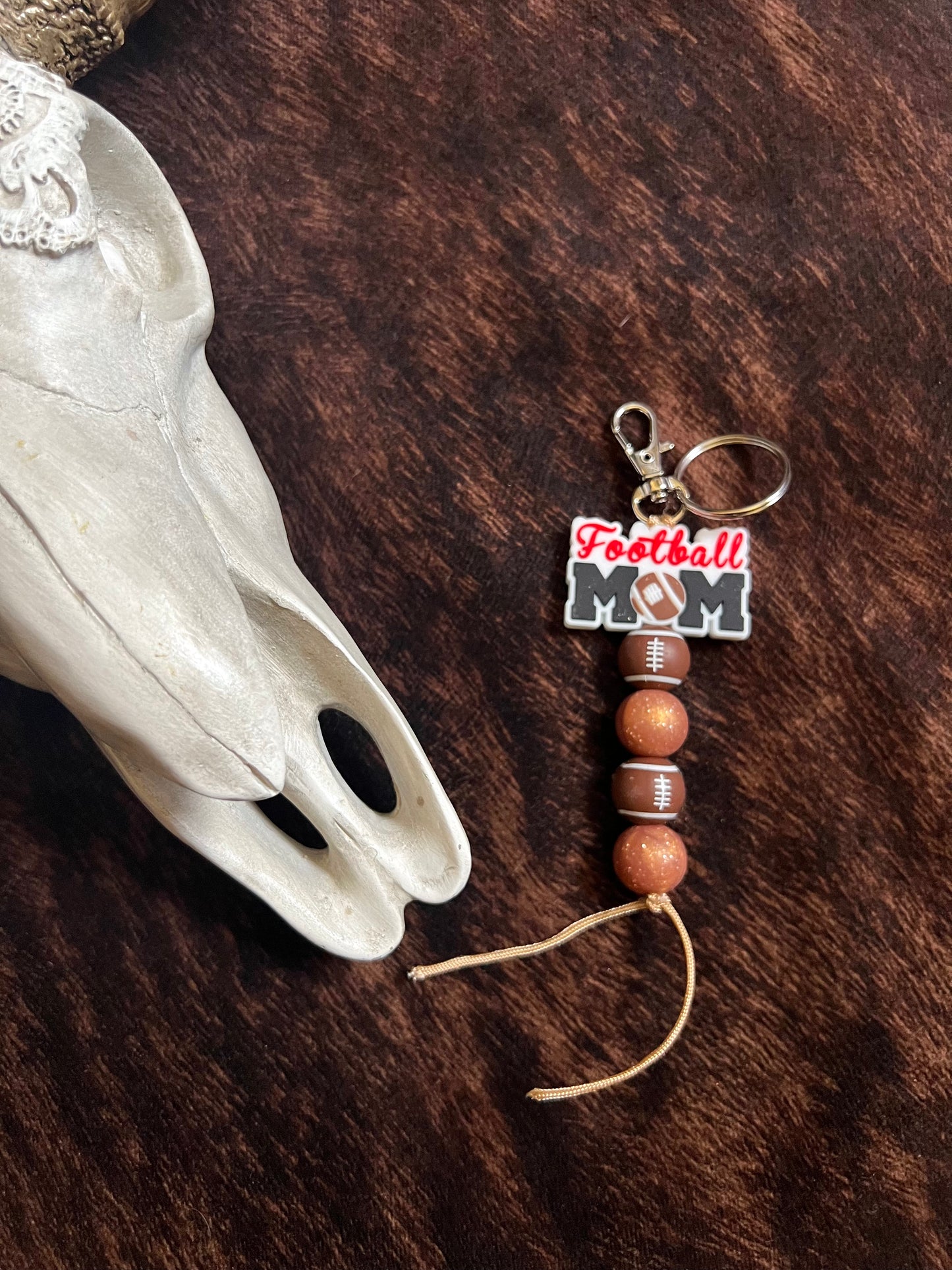 Football Mom Keychain