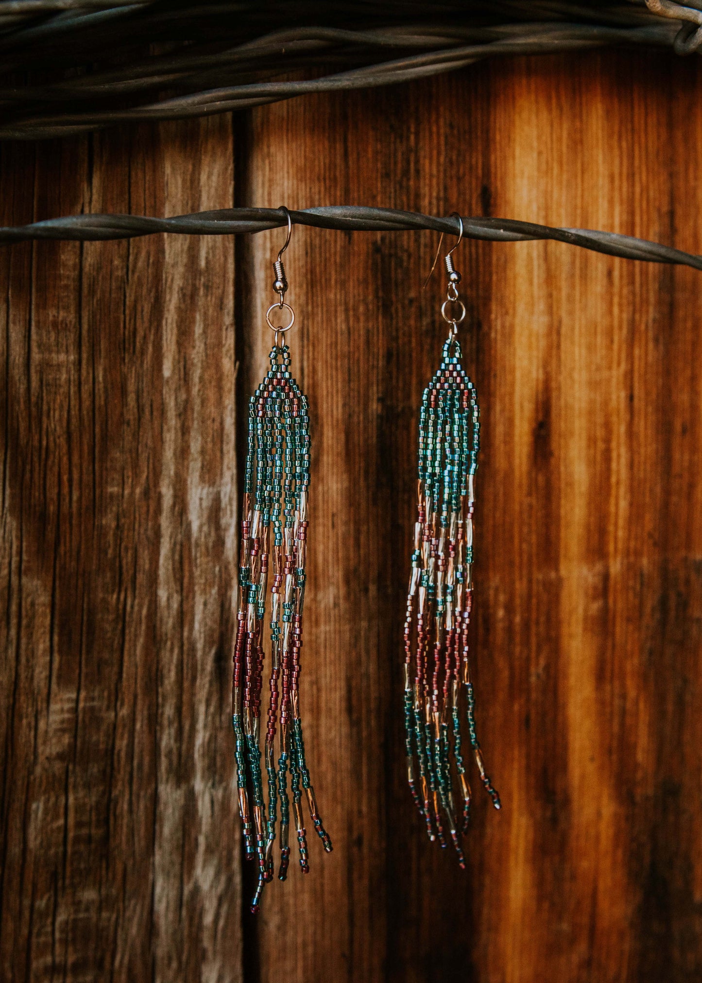 Metallic Rodeo Fringe Earrings