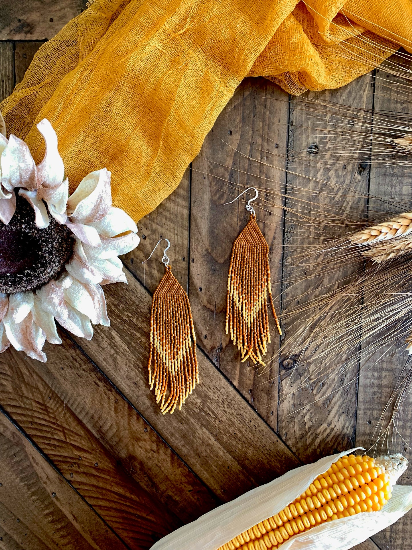 Autumn Whispers Fringe Earrings
