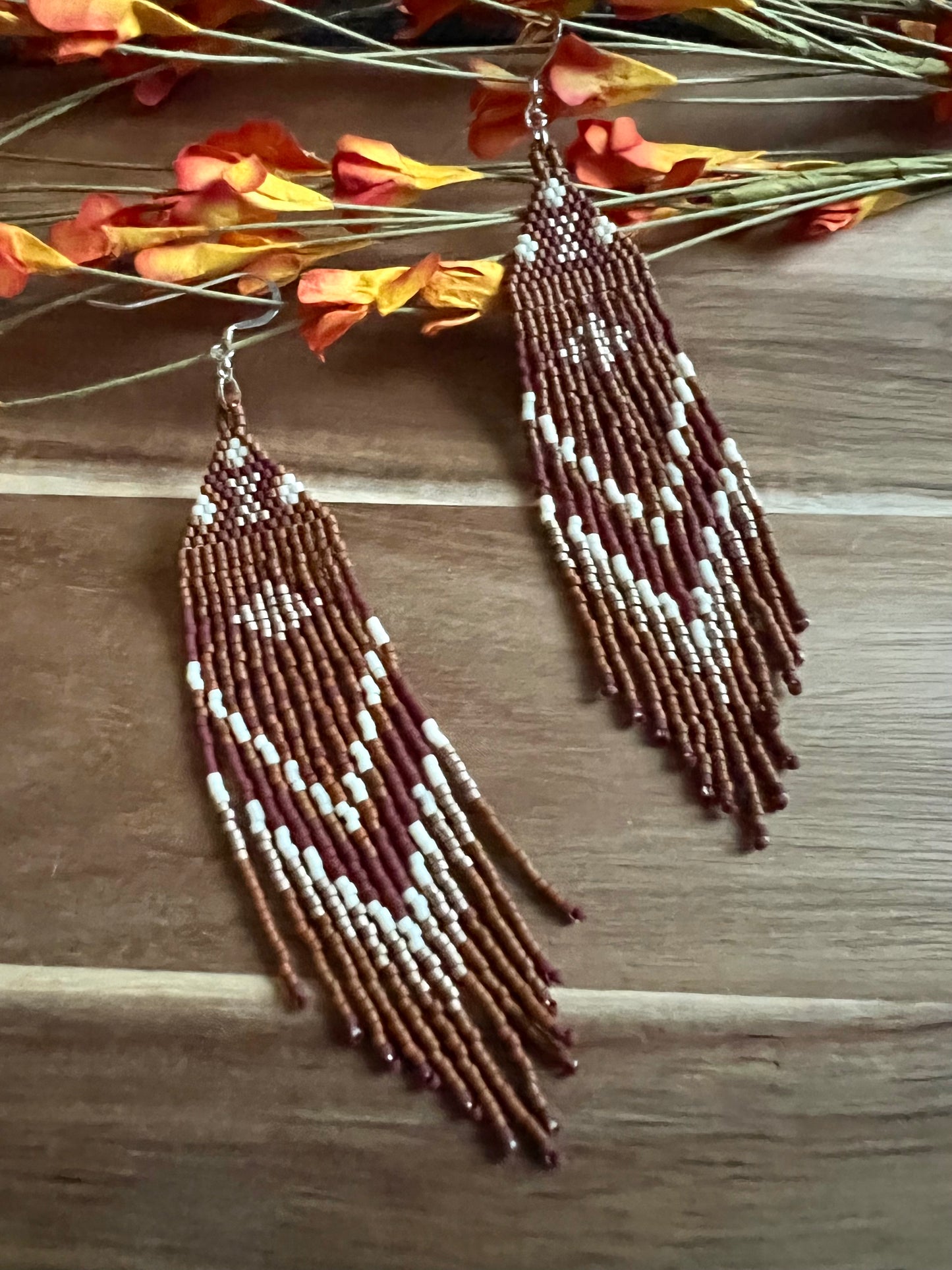 Hazelnut Southwestern Fringe Earrings