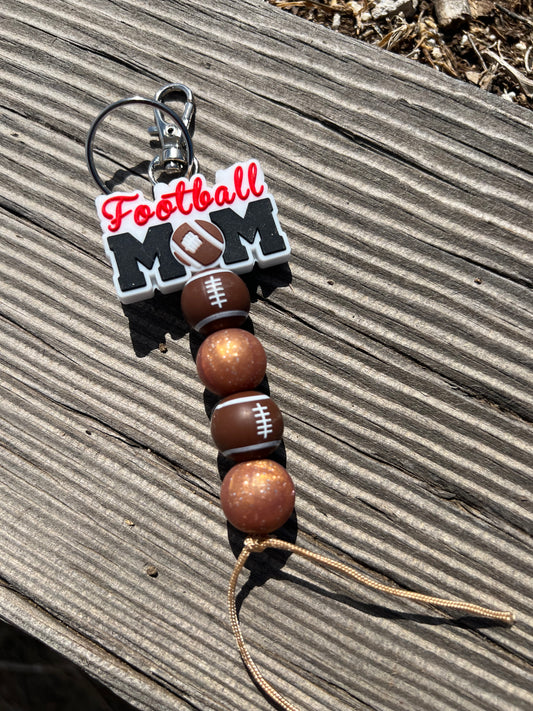 Football Mom Keychain