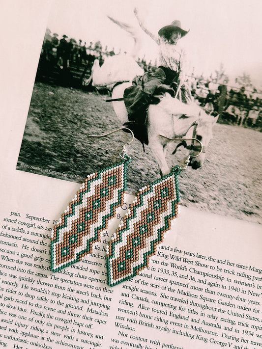 Southwestern Snakeprint White/Green/Champagne