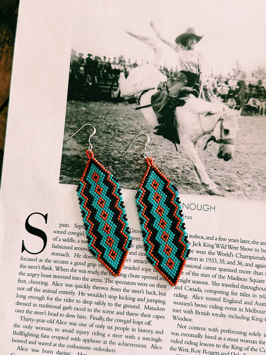 Southwestern Snakeprint Blue