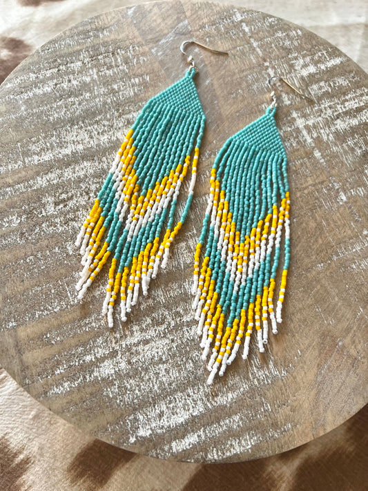 Morning Glory Fringe Earrings