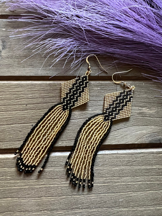 Gold Rush Fringe Earrings