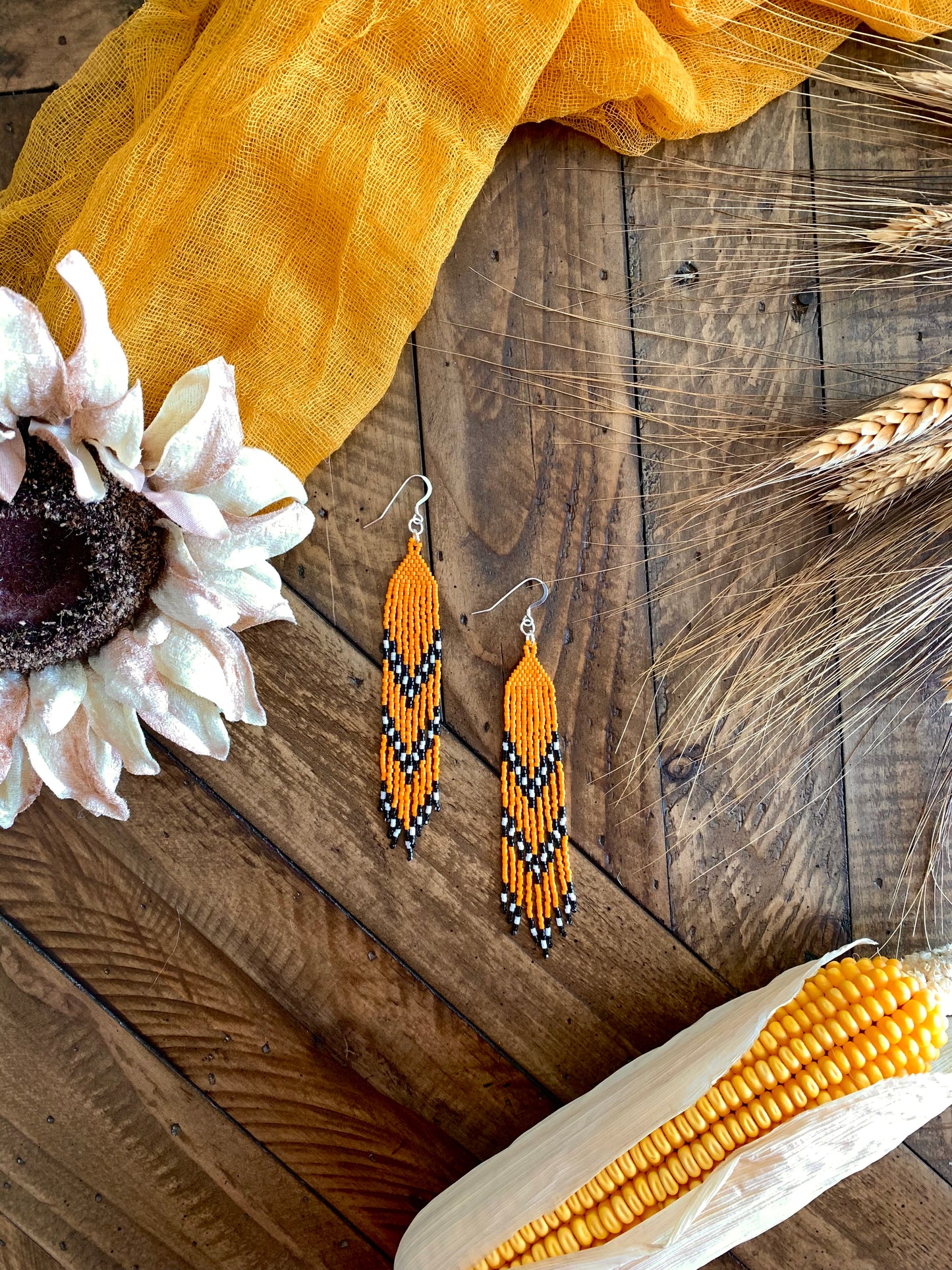 Bumblebee Fringe Earrings