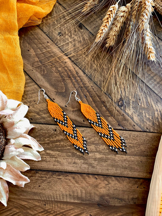 Bumblebee Fringe Earrings