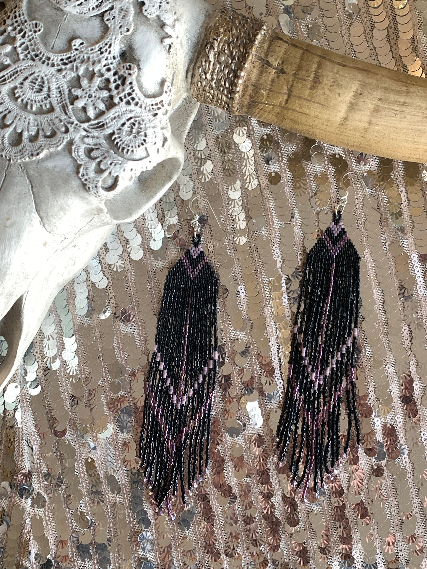 Vegas Nights Fringe Earrings