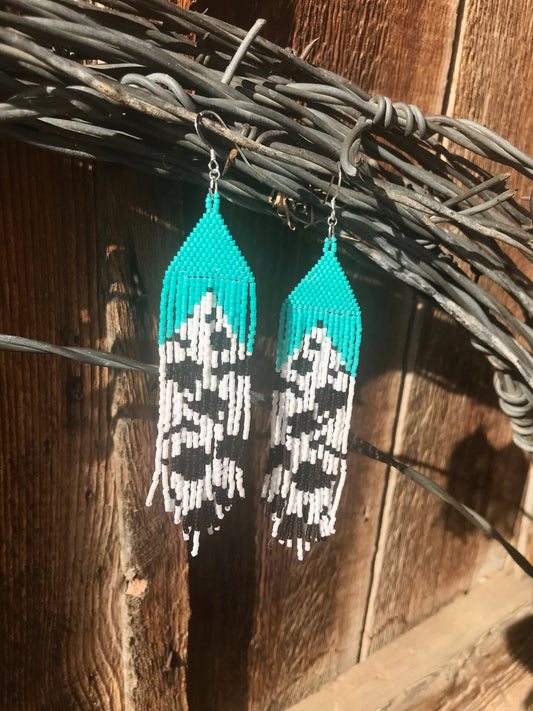 Cow Print 2.0 Fringe Earrings