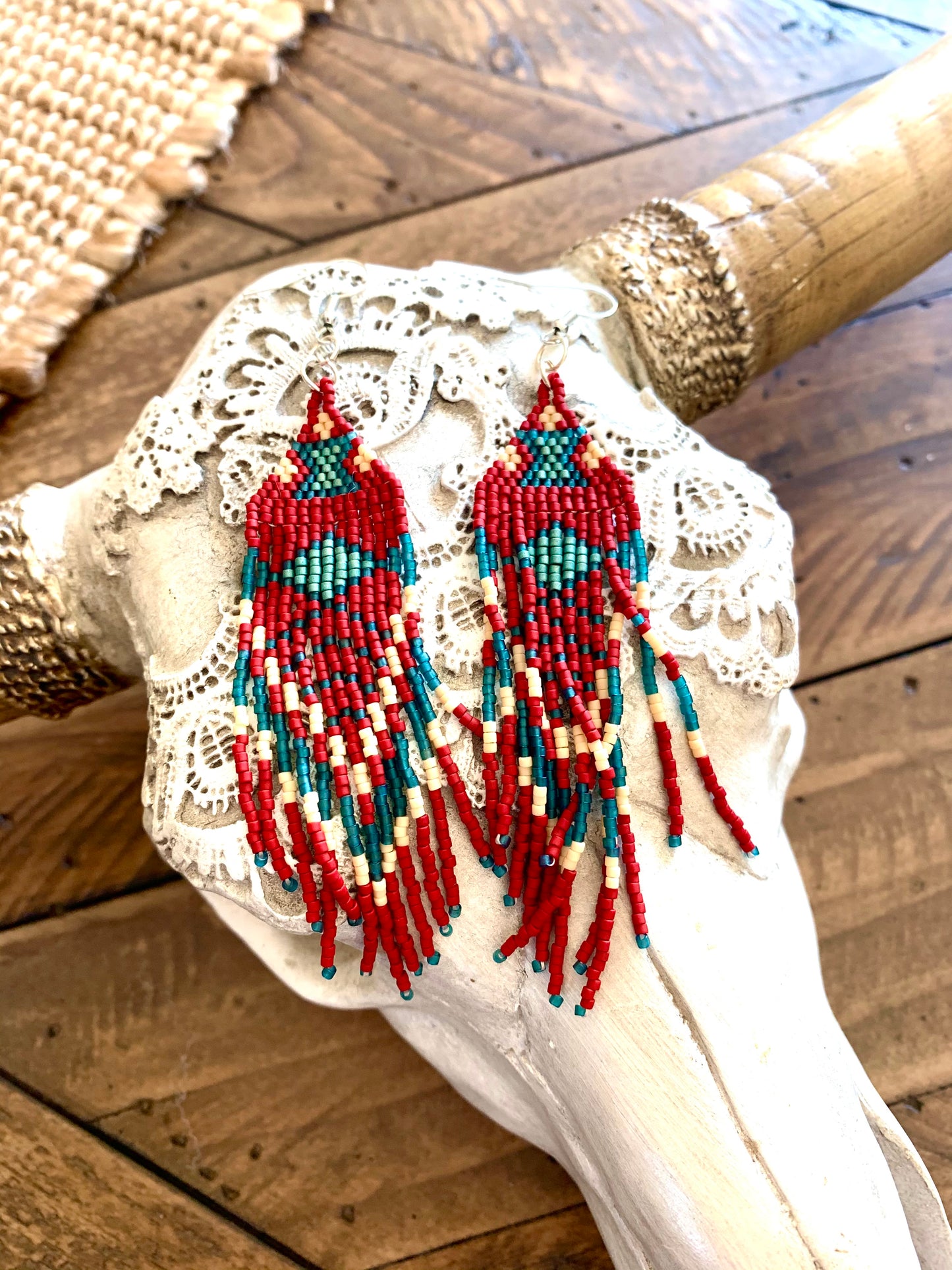 Red Dirt Road Fringe Earrings